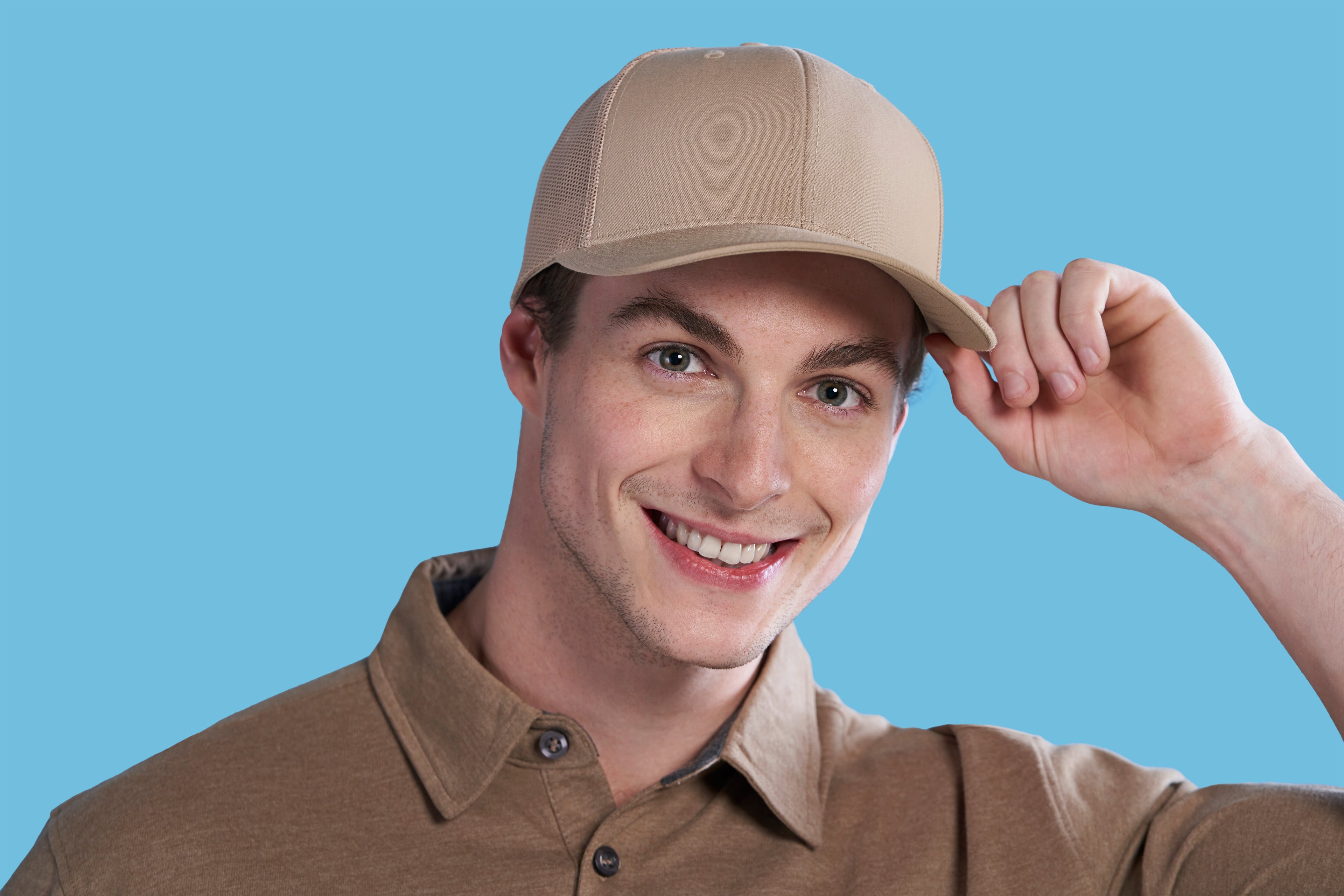 Yupoong-F06606 cap in Khaki