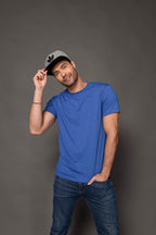 Milltex Sportswear 900, Unisex Cotton T-shirt | Lightweight Soft Crew Neck Plain Tee, Royal Heather