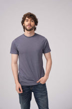 Milltex Sportswear 900, Unisex Cotton T-shirt | Lightweight Soft Crew Neck Plain Tee, Navy Heather