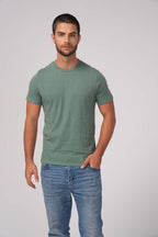 Milltex Sportswear 900, Unisex Cotton T-shirt | Lightweight Soft Crew Neck Plain Tee, Green Heather