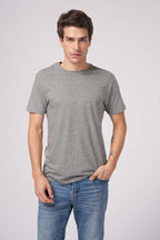 Milltex Sportswear 900, Unisex Cotton T-shirt | Lightweight Soft Crew Neck Plain Tee, Graphite Heather
