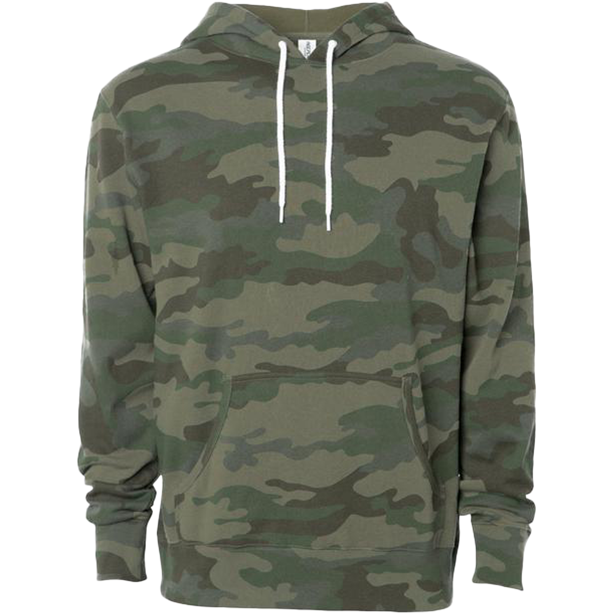 INDEPENDENT AFX90UN, Unisex Pullover Hooded Sweatshirt, Forest Camo