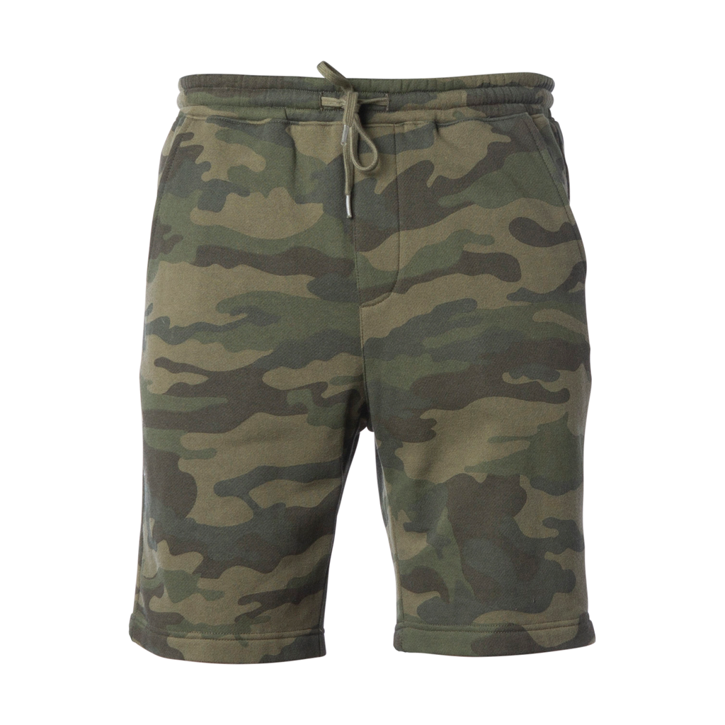 INDEPENDENT IND20SRT, Men's Midweight Fleece Short, Forest Camo