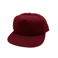 NISSI CAPS GNV-011, Cvc 5 Panels Unstructured Flat Bill Cap, Burgundy