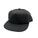 NISSI CAPS GNV-011, Cvc 5 Panels Unstructured Flat Bill Cap, Charcoal