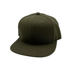 NISSI CAPS GNV-OTS001, - 6 Panels Flat Bill Snapback, Olive