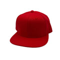 NISSI CAPS GNV-OTS001, 6 Panels Flat Bill Snapback, Red