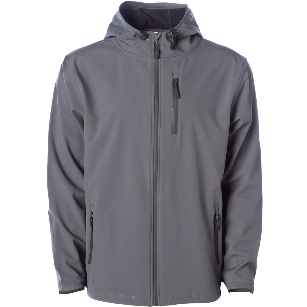 INDEPENDENT EXP35SSZ, Poly Tech Water Resistant Soft Shell Jacket, Graphite