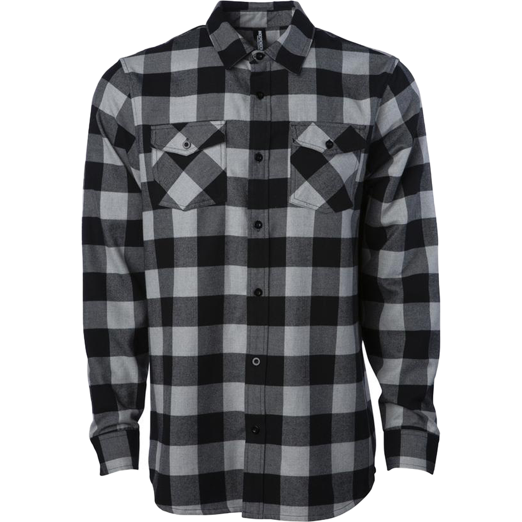 INDEPENDENT EXP50F, Men's Flannel Shirt, Grey Heather Black