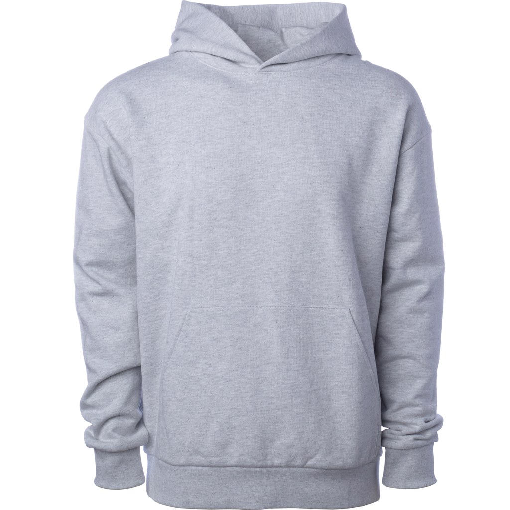 INDEPENDENT IND280SL-P1, Ind280sl - Avenue Midweight Pullover Hood (colors B-o), Grey Heather