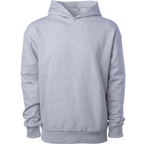 INDEPENDENT IND280SL-P1, Ind280sl - Avenue Midweight Pullover Hood (colors B-o), Grey Heather