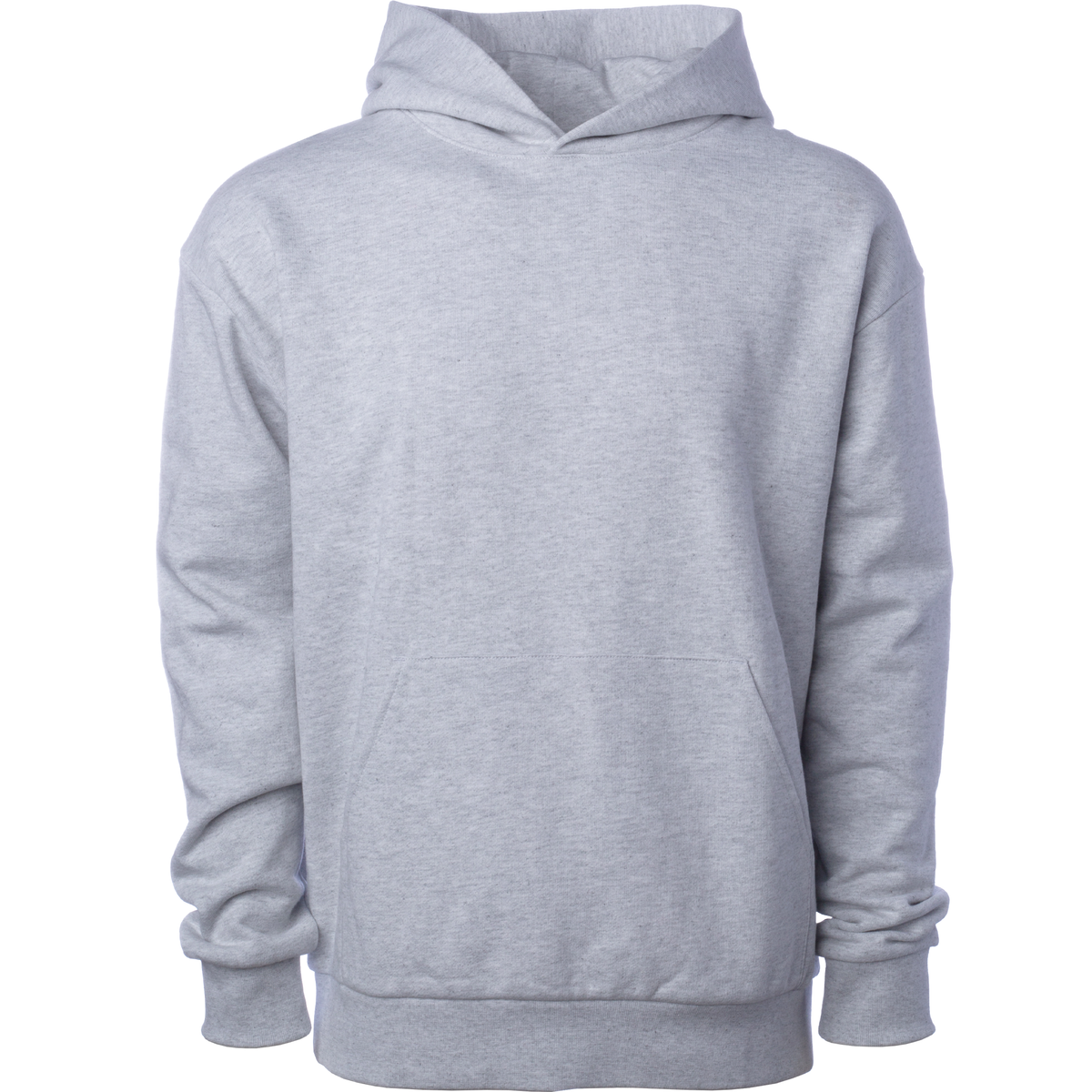 INDEPENDENT IND280SL-P1, Ind280sl - Avenue Midweight Pullover Hood (colors B-o), Grey Heather