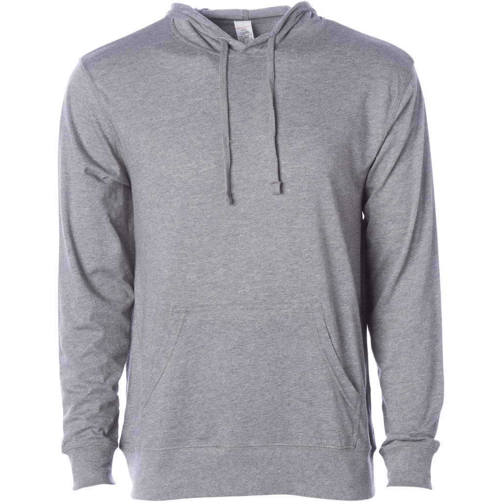 Independent Trading Co. SS150J, Lightweight Jersey Hooded Pullover, Charcoal Heather