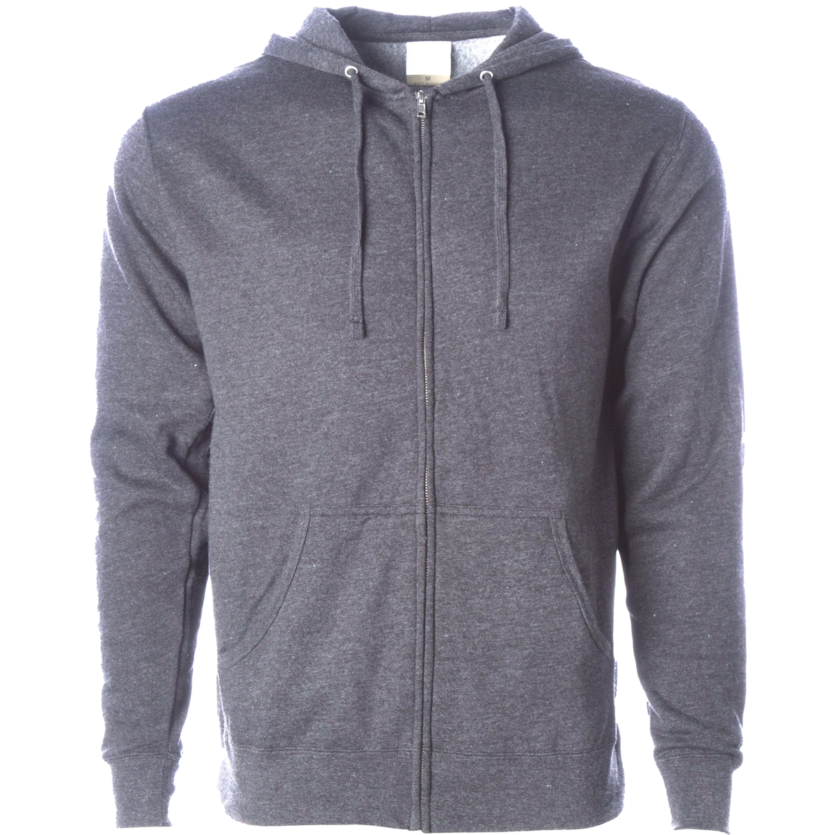 INDEPENDENT AFX4000Z, Lightweight Zip Hooded Sweatshirt, Gunmetal Heather