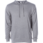 INDEPENDENT SS150J, Lightweight Jersey Hooded Pullover, Gunmetal Heather