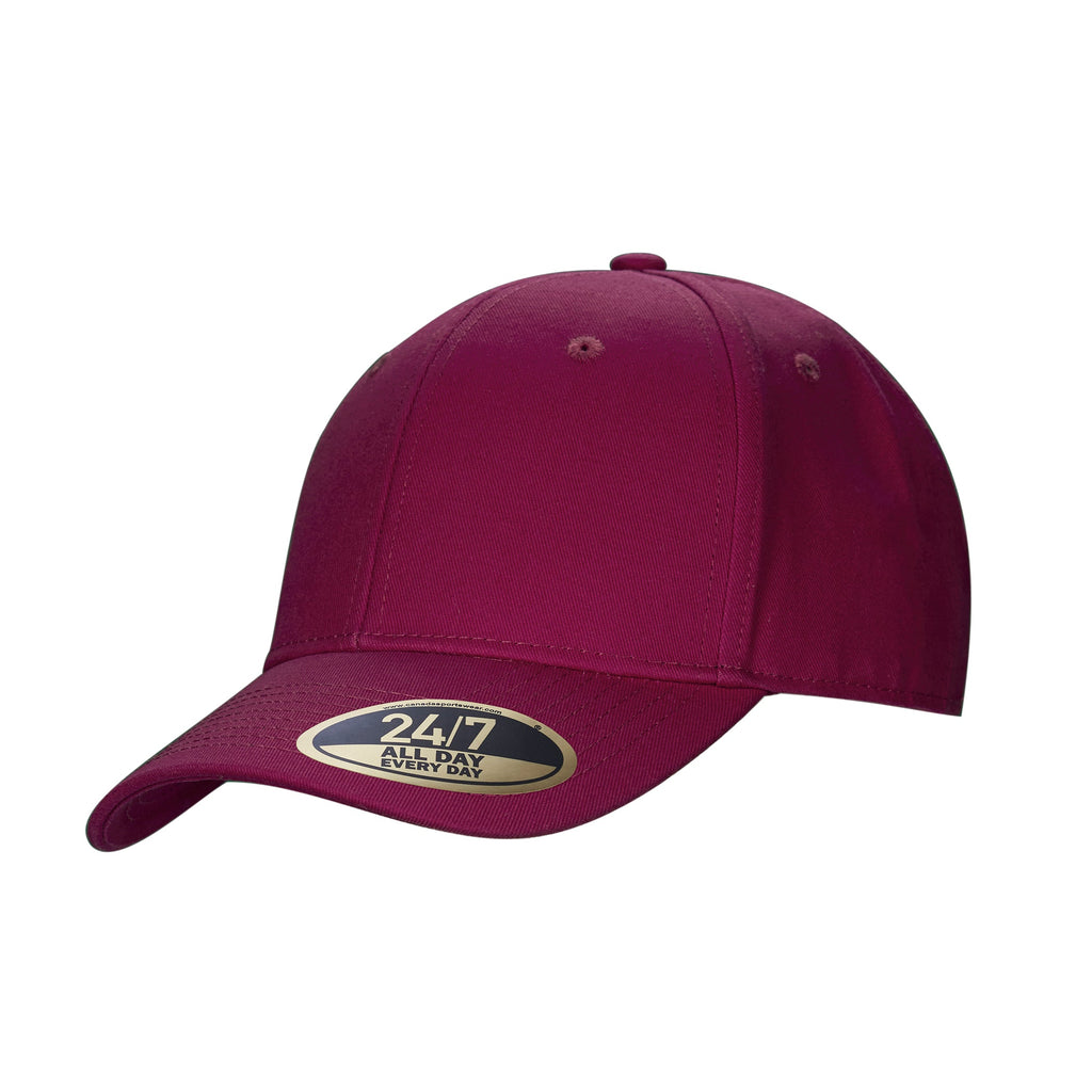 Canada Sportswear H08200, - Value - Snap Back Cotton Twill Cap, Maroon