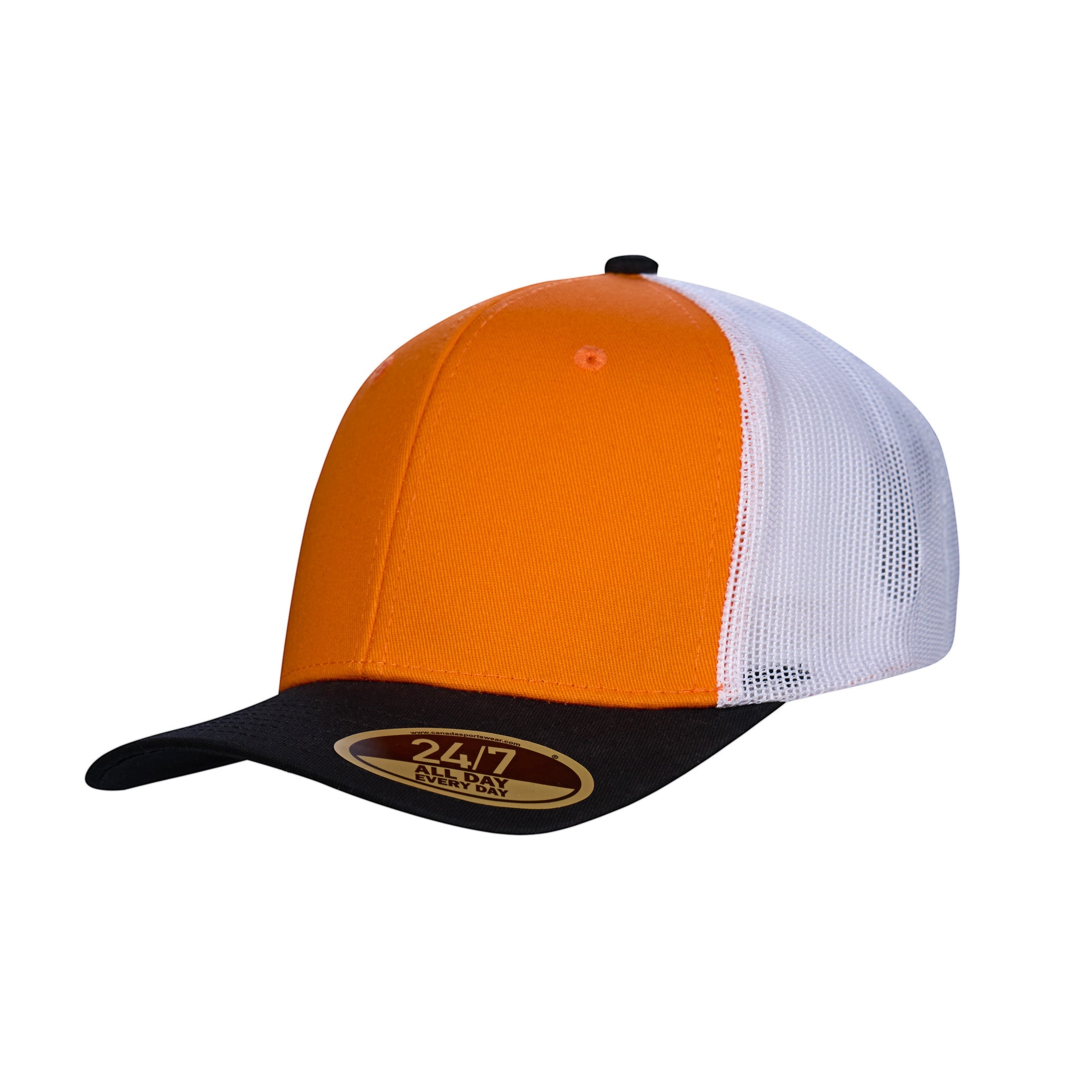 Orange/Black/White