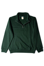 Just Like Hero HERO-4020, Youth Quarter Zip Sweatshirt, Forest Green