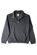 Just Like Hero HERO-4020, Youth Quarter Zip Sweatshirt, Dark Heather