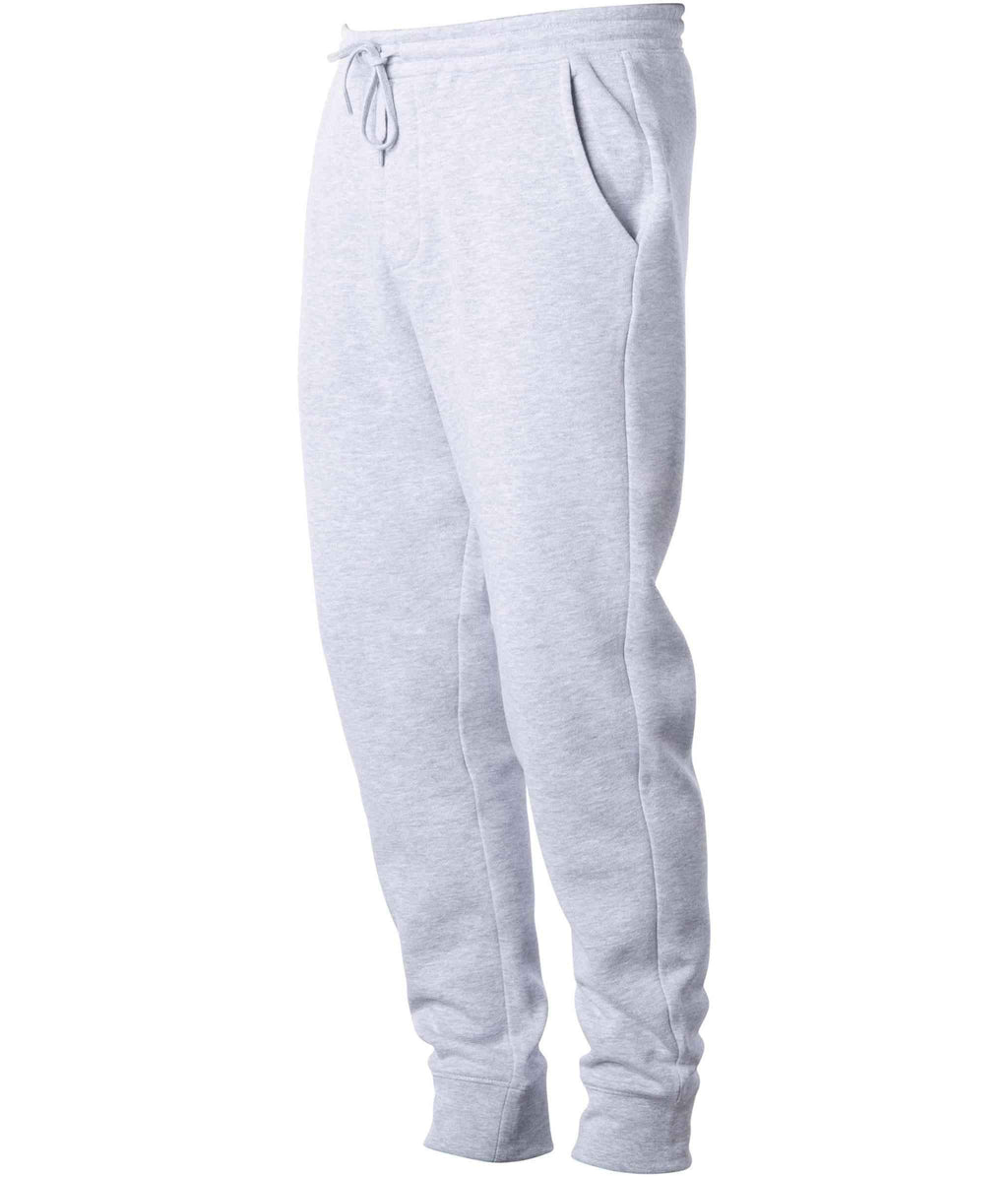 INDEPENDENT IND20PNT, Men's Midweight Fleece Pant, Grey Heather
