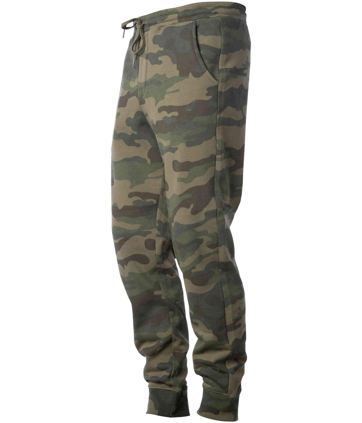 INDEPENDENT IND20PNT, Men's Midweight Fleece Pant, Forest Camo