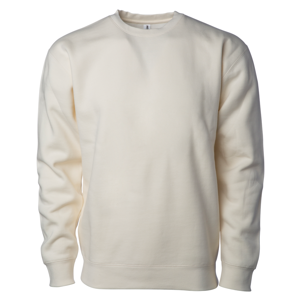 INDEPENDENT IND3000-P3, Ind3000 - Men's Heavyweight Crew Neck (white), Bone