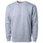 Independent Trading Co. IND3000, Men's Heavyweight Crew Neck, Grey Heather