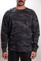 Independent Trading Co. IND3000, Men's Heavyweight Crew Neck, Deadwood Tree Camo