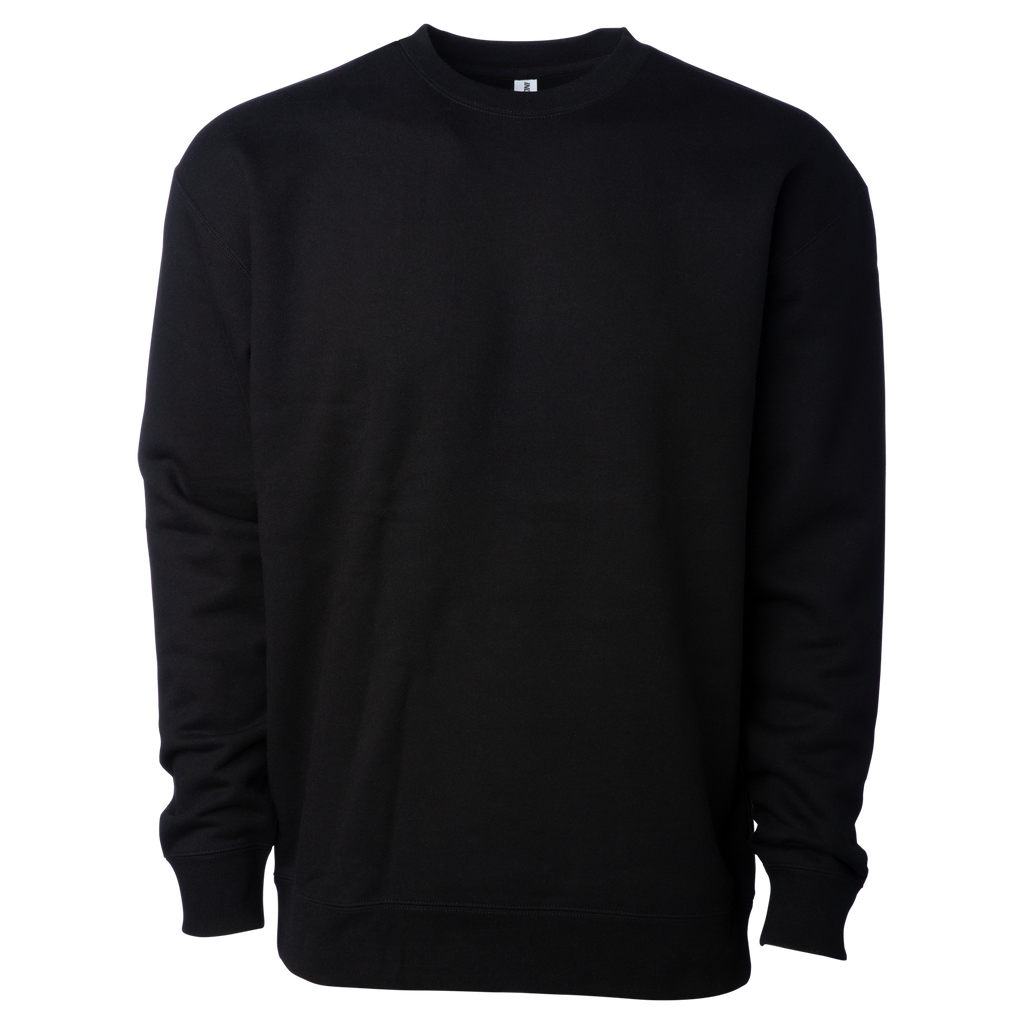 INDEPENDENT IND3000, Men's Heavyweight Crew Neck, Black