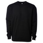 INDEPENDENT IND3000, Men's Heavyweight Crew Neck, Black