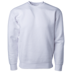 Independent Trading Co. IND3000, Men's Heavyweight Crew Neck, White