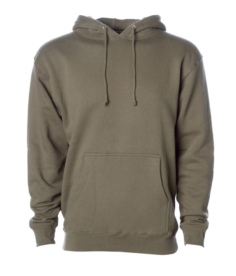 INDEPENDENT IND4000-P1, Ind4000 - Men's Heavyweight Hooded Pullover Sweatshirt (alpine Green, Army, Army Camo, Ash Heather, Black), Army