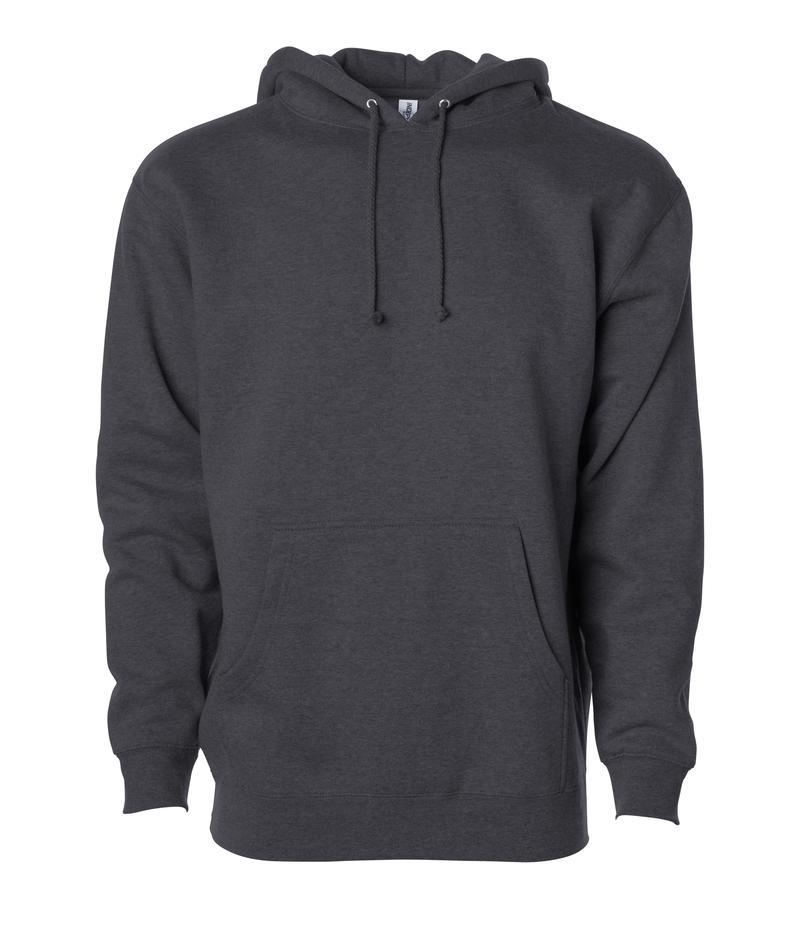 INDEPENDENT IND4000-P1, Ind4000 - Men's Heavyweight Hooded Pullover Sweatshirt (alpine Green, Army, Army Camo, Ash Heather, Black), Charcoal Heather