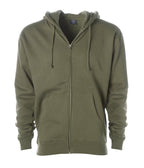 INDEPENDENT IND4000Z-P1, Ind4000z - Men's Heavyweight Zip Hooded Sweatshirt (army, Black, Charcoal, Charcoal Heather, Forest Camo), Army