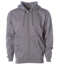 INDEPENDENT IND4000Z, Men's Heavyweight Zip Hooded Sweatshirt, Charcoal