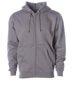 INDEPENDENT IND4000Z-P1, Ind4000z - Men's Heavyweight Zip Hooded Sweatshirt (army, Black, Charcoal, Charcoal Heather, Forest Camo), Charcoal