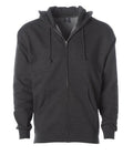 INDEPENDENT IND4000Z, Men's Heavyweight Zip Hooded Sweatshirt, Charcoal Heather