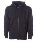 INDEPENDENT IND4000Z, Men's Heavyweight Zip Hooded Sweatshirt, Black