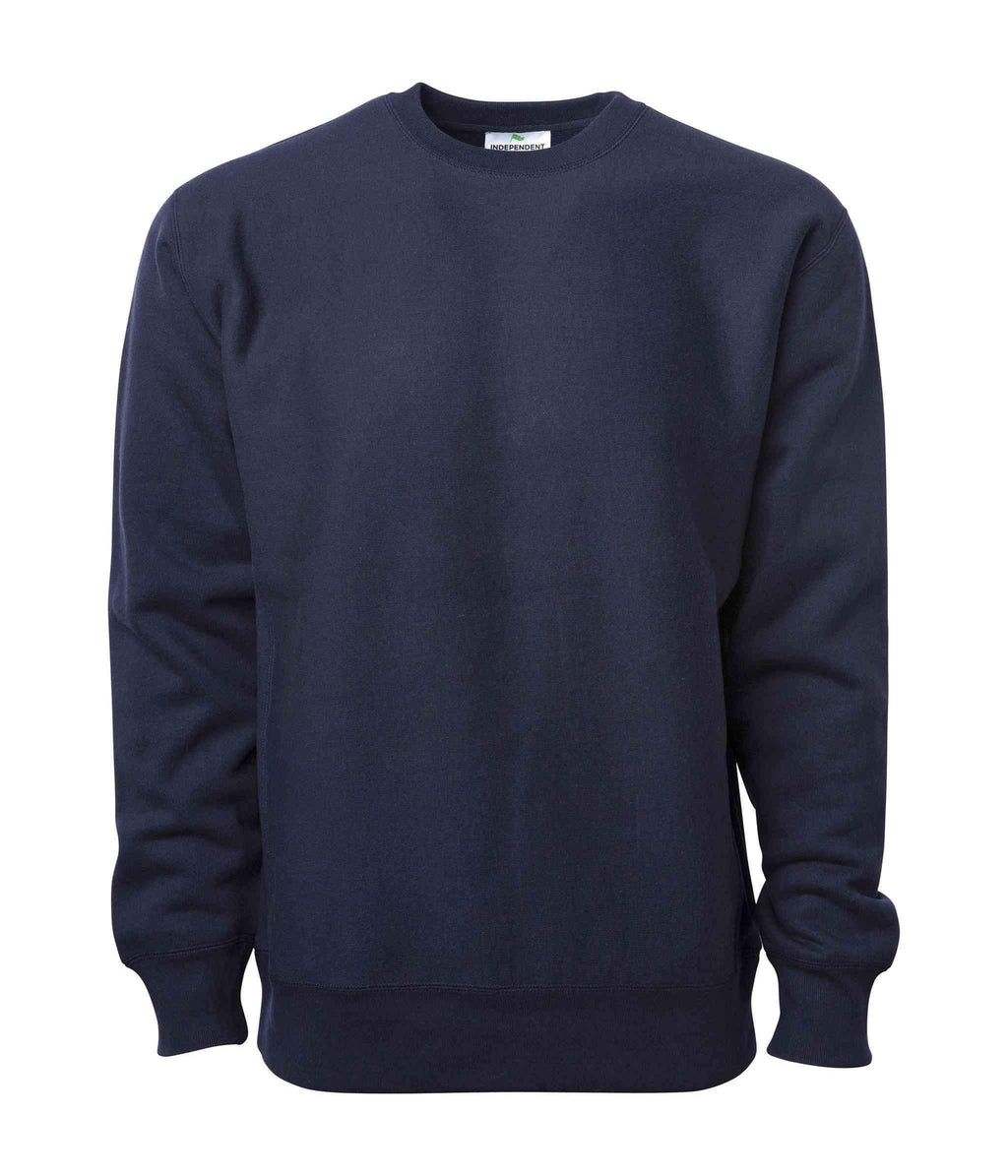INDEPENDENT IND5000C Legend-P1, Ind5000c Legend - Men's Premium 450gm Heavyweight Cross-grain Crew (colors A-g), Classic Navy