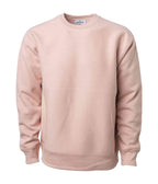 INDEPENDENT IND5000C Legend-P1, Ind5000c Legend - Men's Premium 450gm Heavyweight Cross-grain Crew (colors A-g), Dusty Pink