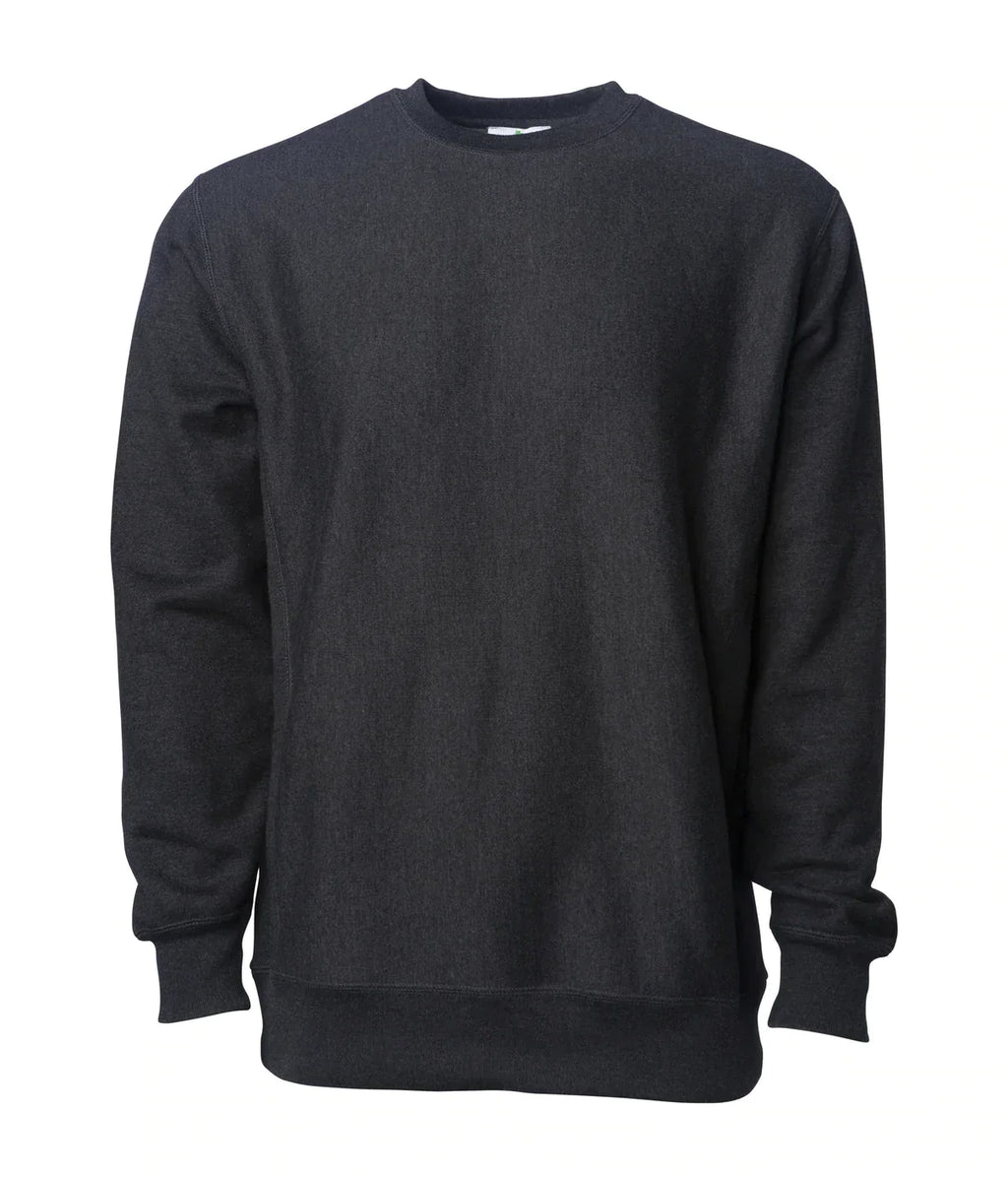 INDEPENDENT IND5000C Legend-P1, Ind5000c Legend - Men's Premium 450gm Heavyweight Cross-grain Crew (colors A-g), Charcoal Heather