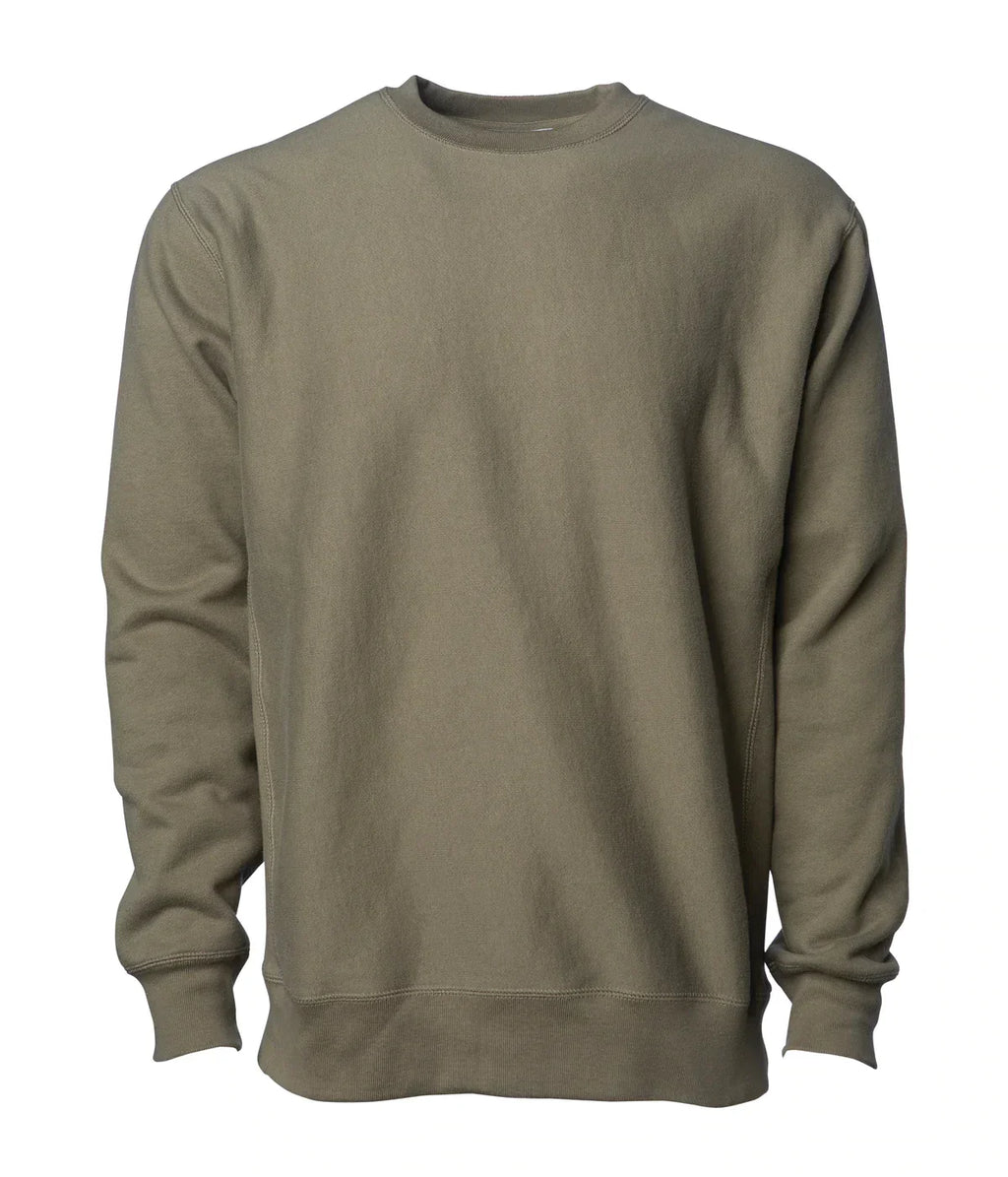 INDEPENDENT IND5000C Legend-P1, Ind5000c Legend - Men's Premium 450gm Heavyweight Cross-grain Crew (colors A-g), Olive