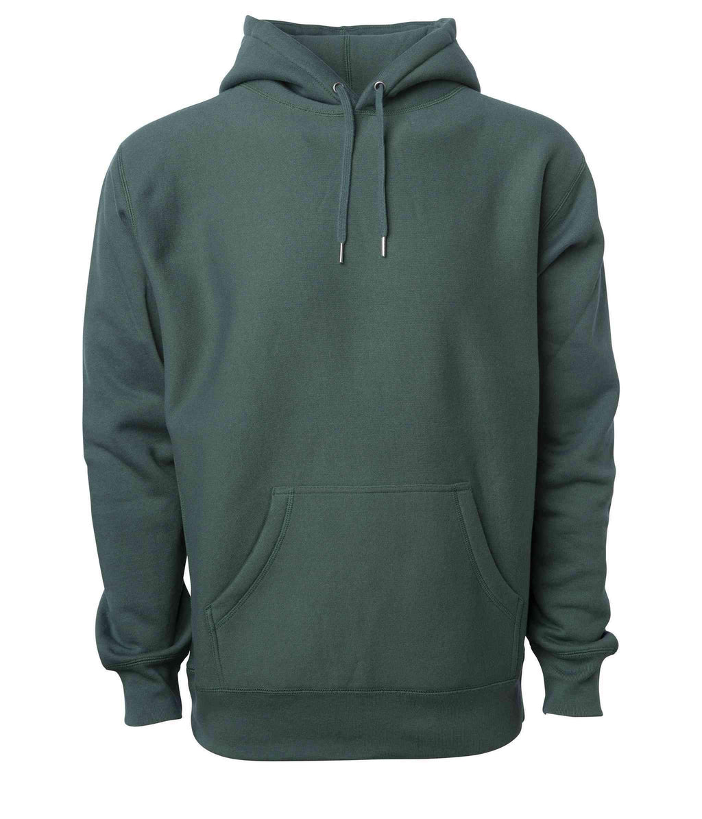 INDEPENDENT IND5000P-P1, Ind5000p - Men's Premium 450gm Heavyweight Cross-grain Hoodie (colors A-g), Alpine Green