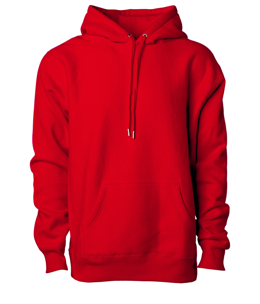 INDEPENDENT IND5000P-P1, Ind5000p - Men's Premium 450gm Heavyweight Cross-grain Hoodie (colors A-g), Red