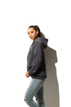 Just Like Hero HERO-3020, Unisex Full Zip Hoodie, Dark Heather