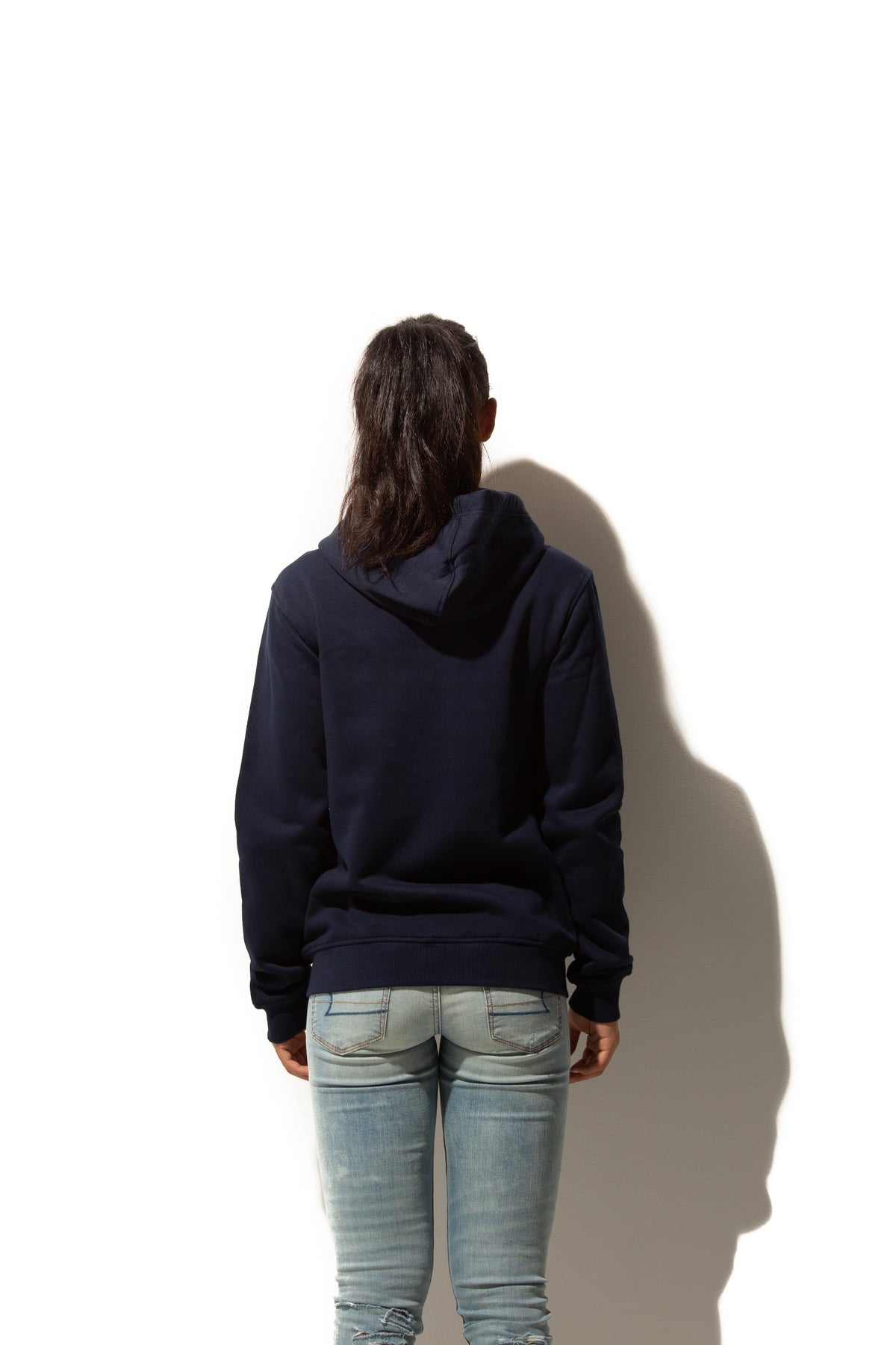 Just Like Hero HERO-3020, Unisex Full Zip Hoodie, Navy Blue