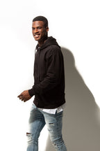 Just Like Hero HERO-3020, Unisex Full Zip Hoodie, Black