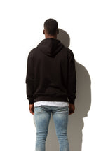 Just Like Hero HERO-3020, Unisex Full Zip Hoodie, Black
