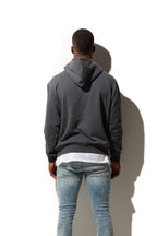 Just Like Hero HERO-3020, Unisex Full Zip Hoodie, Dark Heather