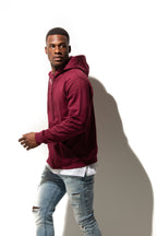 Just Like Hero HERO-3020, Unisex Full Zip Hoodie, Maroon